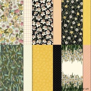 🏷 New Stampin Up!  Daffodil afternoon 12" X12" SPECIALTY DESIGNER SERIES PAPER